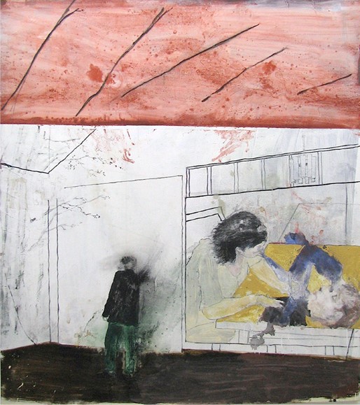 Per Mølgaard: A Place For Us. Oil on canvas, 220x195 cm, 2014