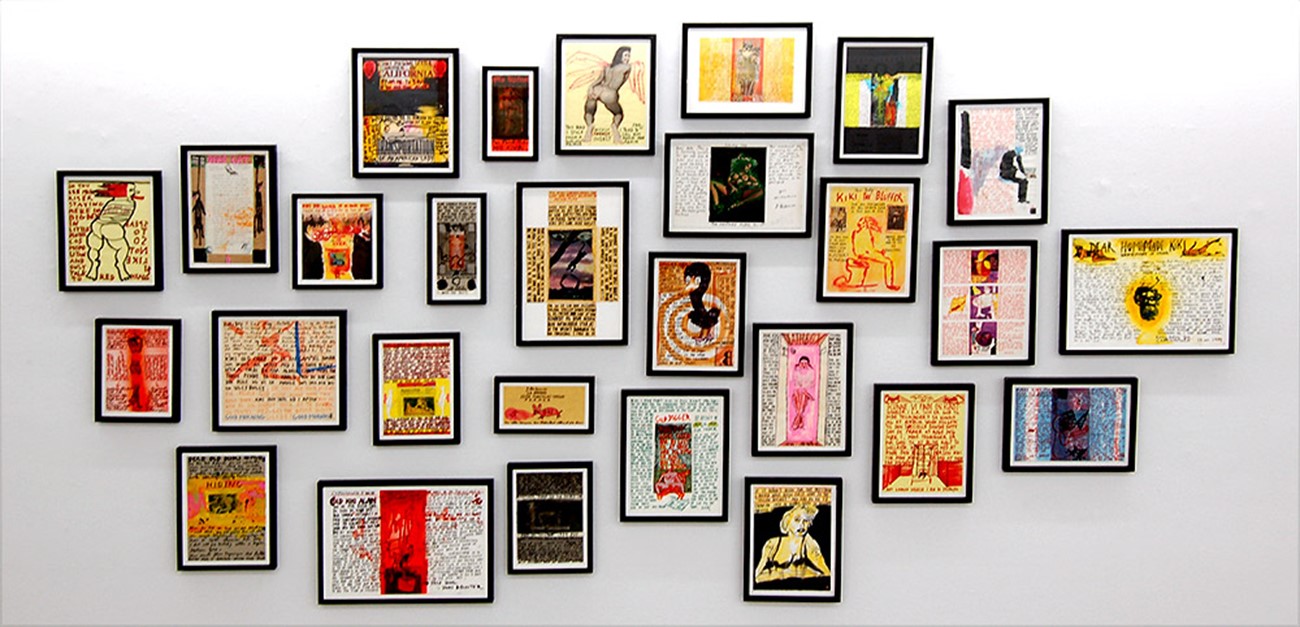 Jens Birkemose, Collection of 31 original collages, 1997 - 1999, Ink, watercolor and gouache on paper, Smallest: 26 x 15 cm, Largest: 34,5 x 45,5 cm, Jens Birkemose, Collection of 31 original collages, 1997 - 1999, Ink, watercolor and gouache on paper, Smallest: 26 x 15 cm, Largest: 34,5 x 45,5 cm
