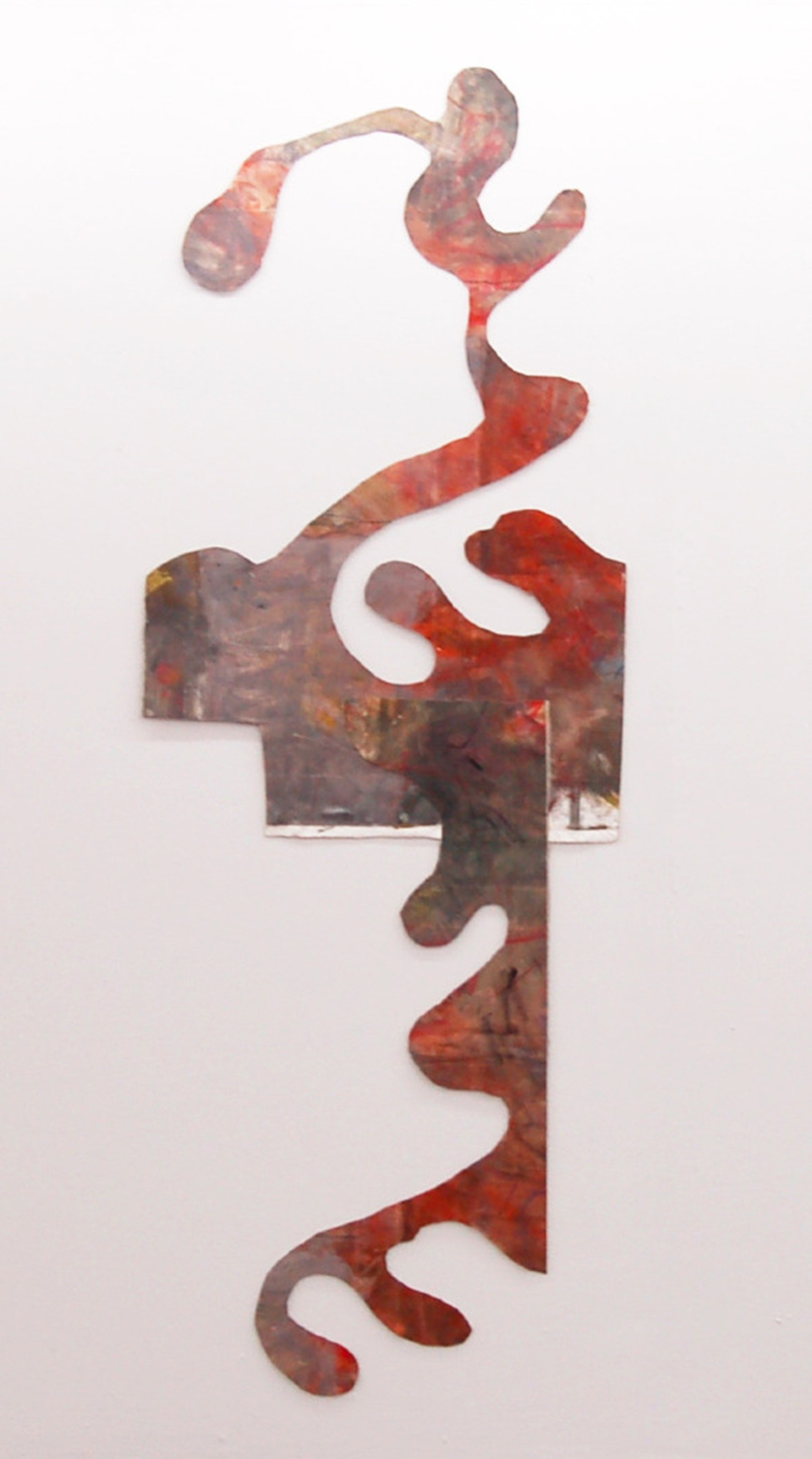 Svend Danielsen: Untitled. Oil on canvas on cardboard 209 x 76 cm, 2015