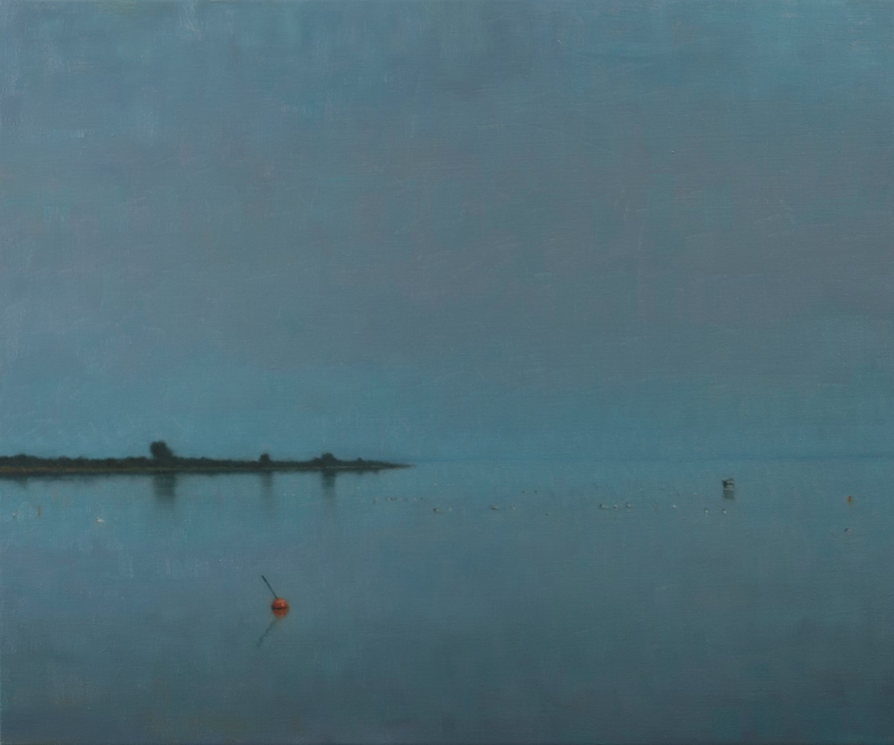 Ulrik Møller. Fjellebroen (Aften), oil on canvas, 60 x 75 cm, 2015
