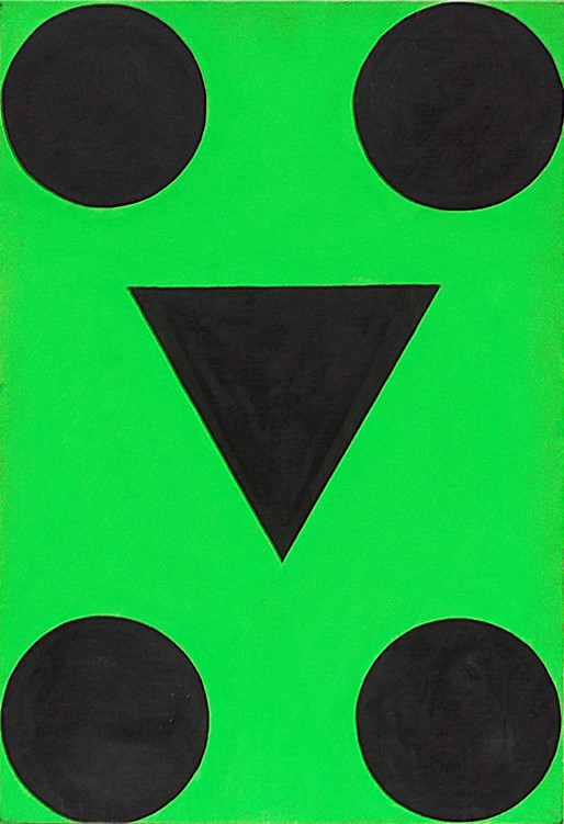 Albert Mertz: Mickey Mouse, Albert Mertz: Mickey Mouse. Oil on canvas, 95x65 cm, 1988