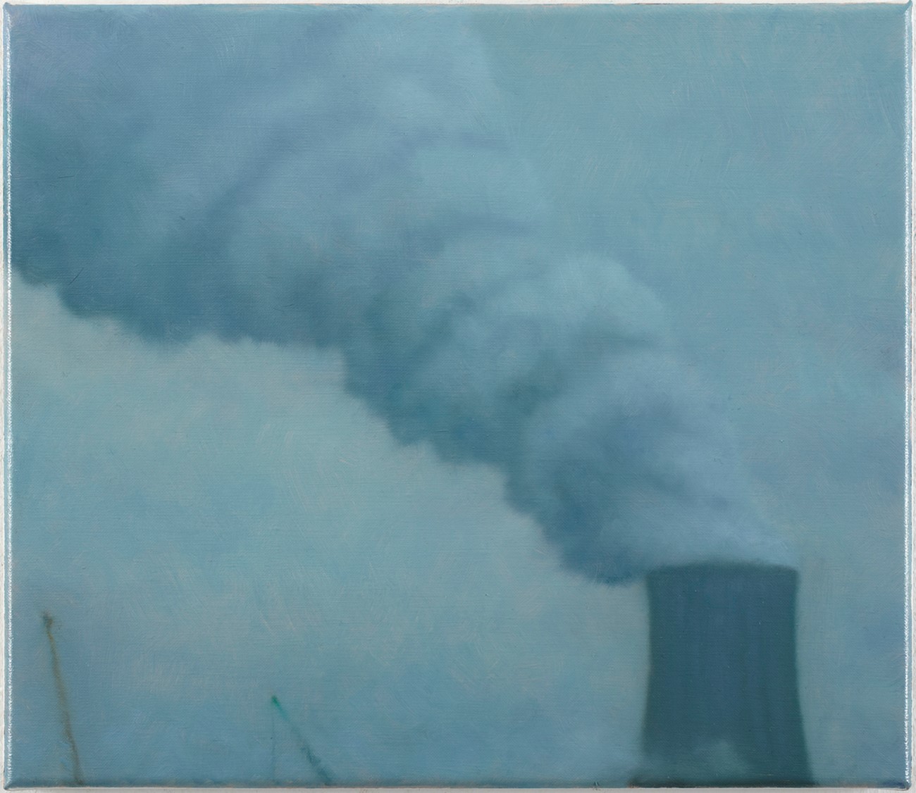 Ulrik Møller: Kraftwerk. Oil on canvas, 30x35 cm, 2009.