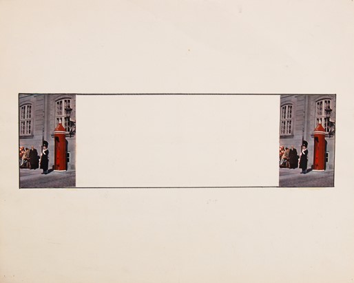 Albert Mertz: På vagt for rum, Albert Mertz: På vagt for rum. Photocollage, 34x45 cm, 1970