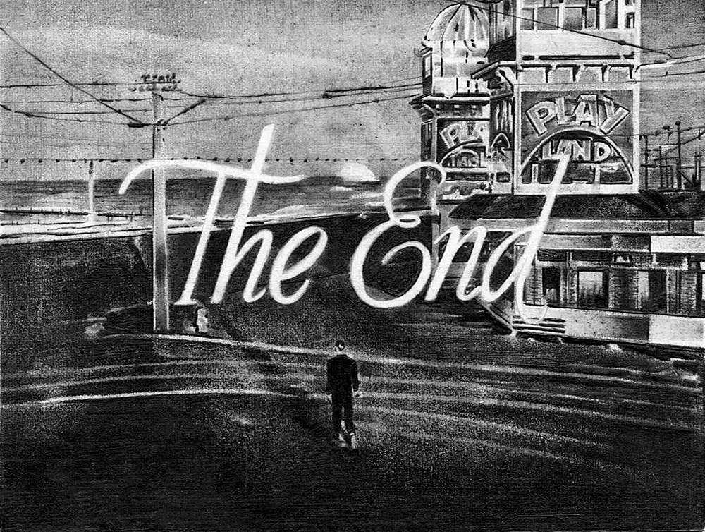 Andreas Albrectsen: The End (4). 2013, Graphite, colored pencil on paper, 36 x 51 cm (detail)