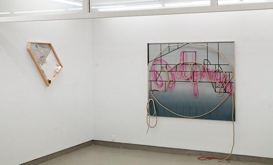 Installation view THE GREEN ROUND Galleri Tom Christoffersen, 2011