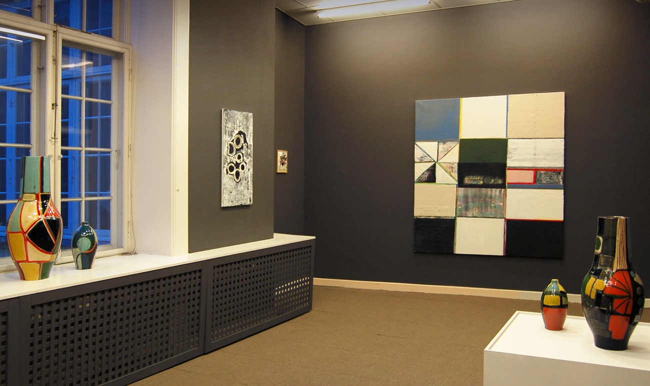 ImageGen (1) Ler-Papir-Lærred - Anna Sørensen. Installation view.