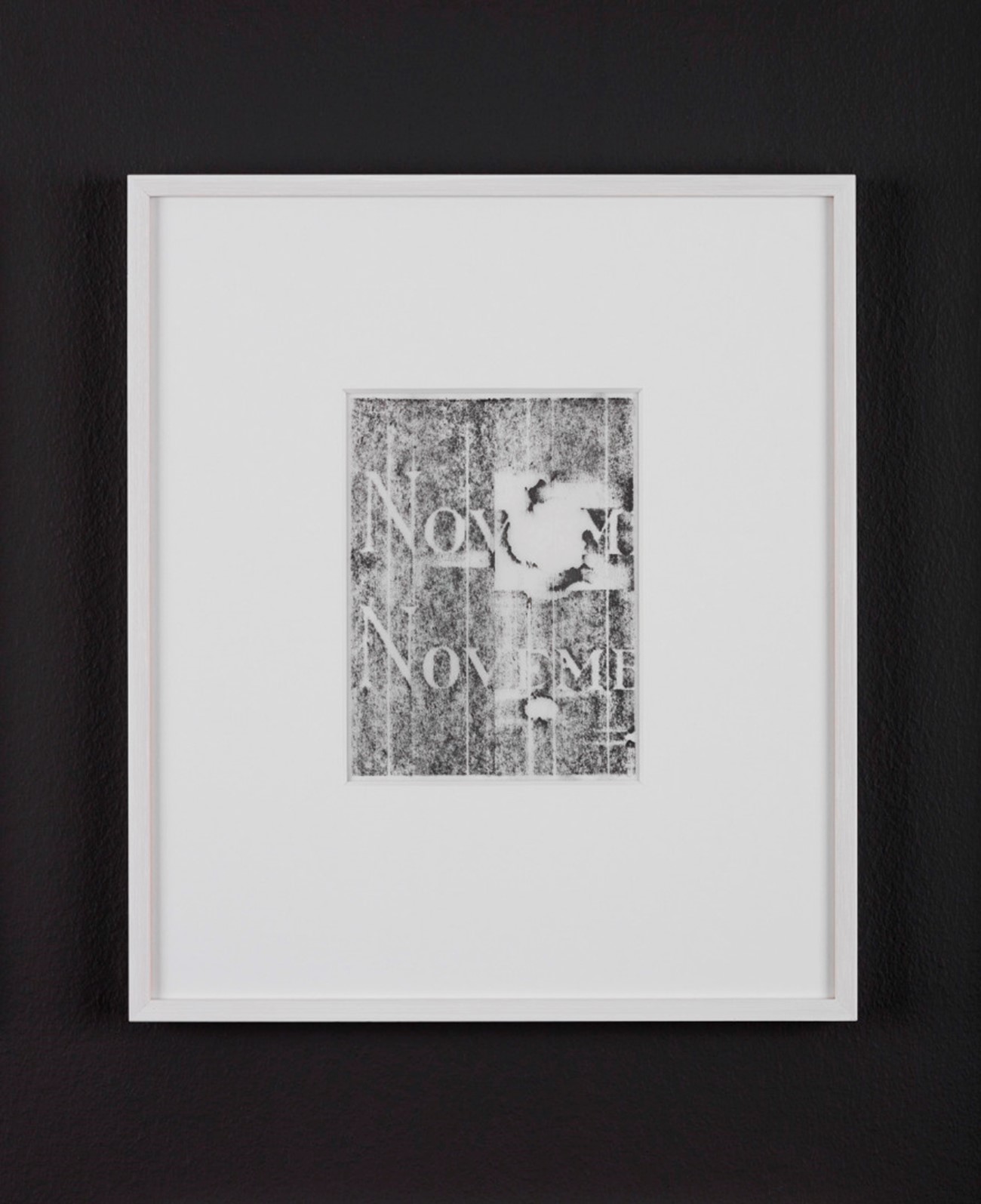 Andreas Albrectsen: Calibergraphy (2), 2015, Bullet holes found in monuments in Wroclaw and Berlin Graphite frottage on tracing paper, 41,7 x 36 cm x 27