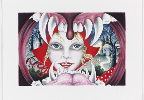 Red Ridinghood, 2008, 50 x 68 cm, Original lithography printed at Edition Copenhagen