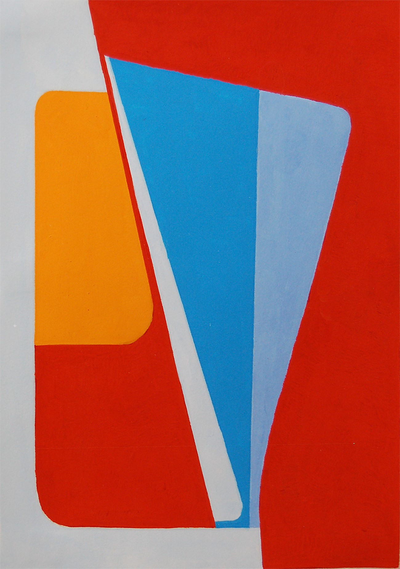 Ib Geertsen : Untitled sketch (Unsign.), 1958, Gouache on paper, 15 x 21 cm