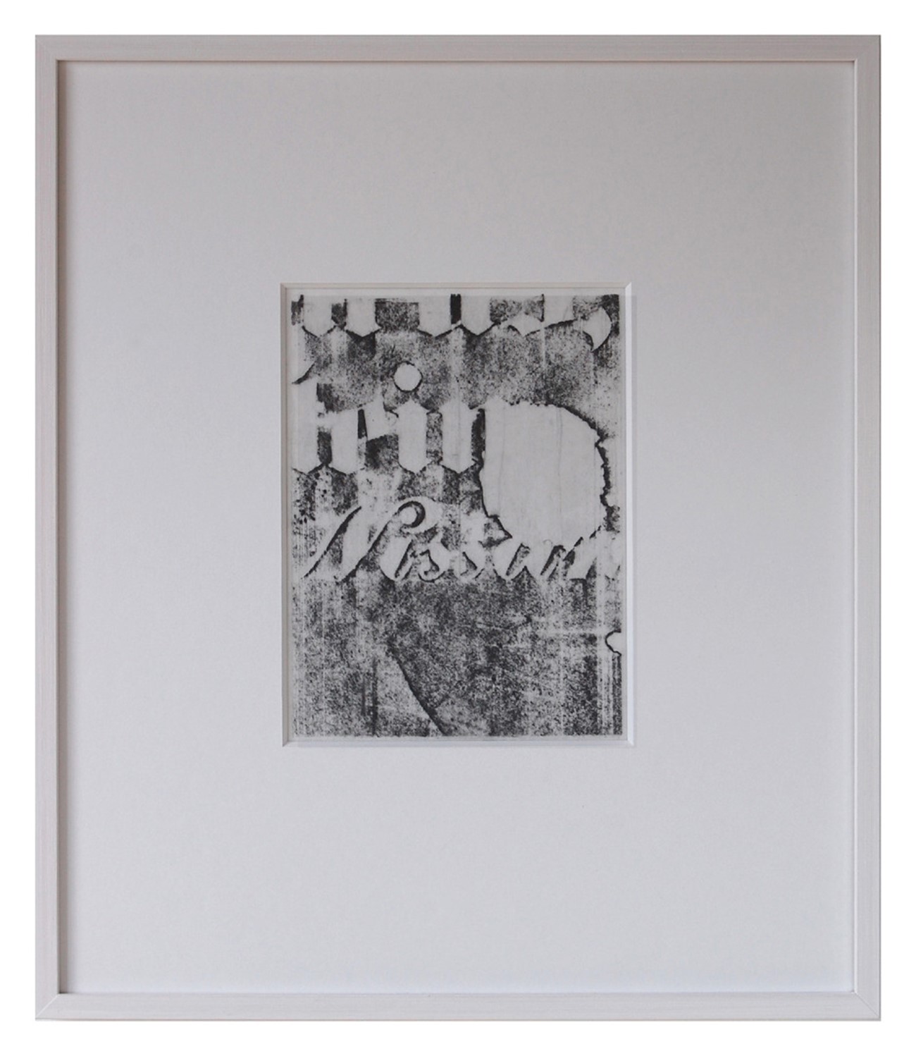 Andreas Albrectsen: Calibergraphy no. 13. 2015, graphite frottage on tracing paper, passepartout 42x36 cm., Andreas Albrectsen: Calibergraphy no. 13. 2015, graphite frottage on tracing paper, passepartout 42x36 cm.