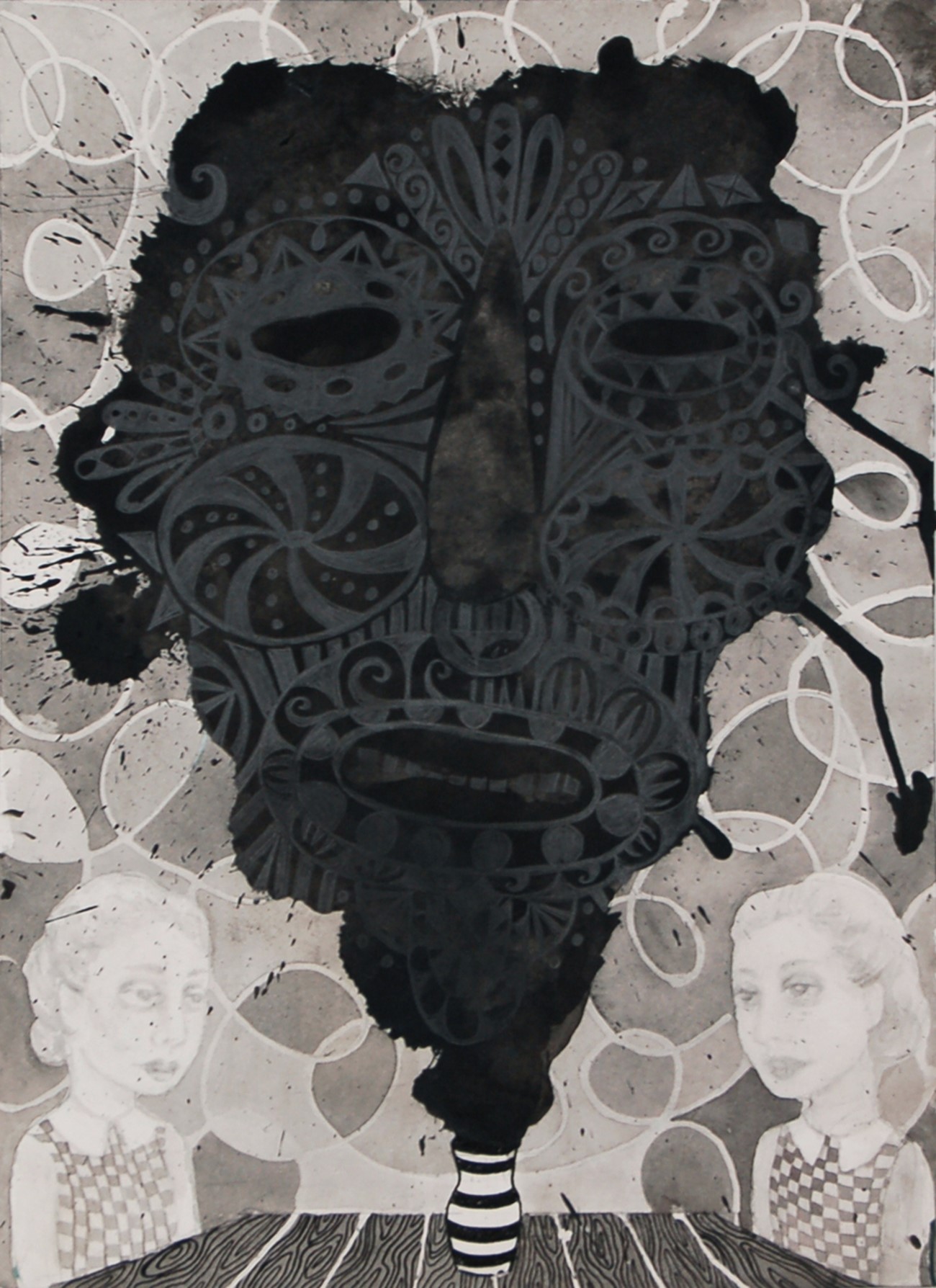 Julie Nord: Spirit, 2015, Marker and pencil on paper , 32 x 26 cm