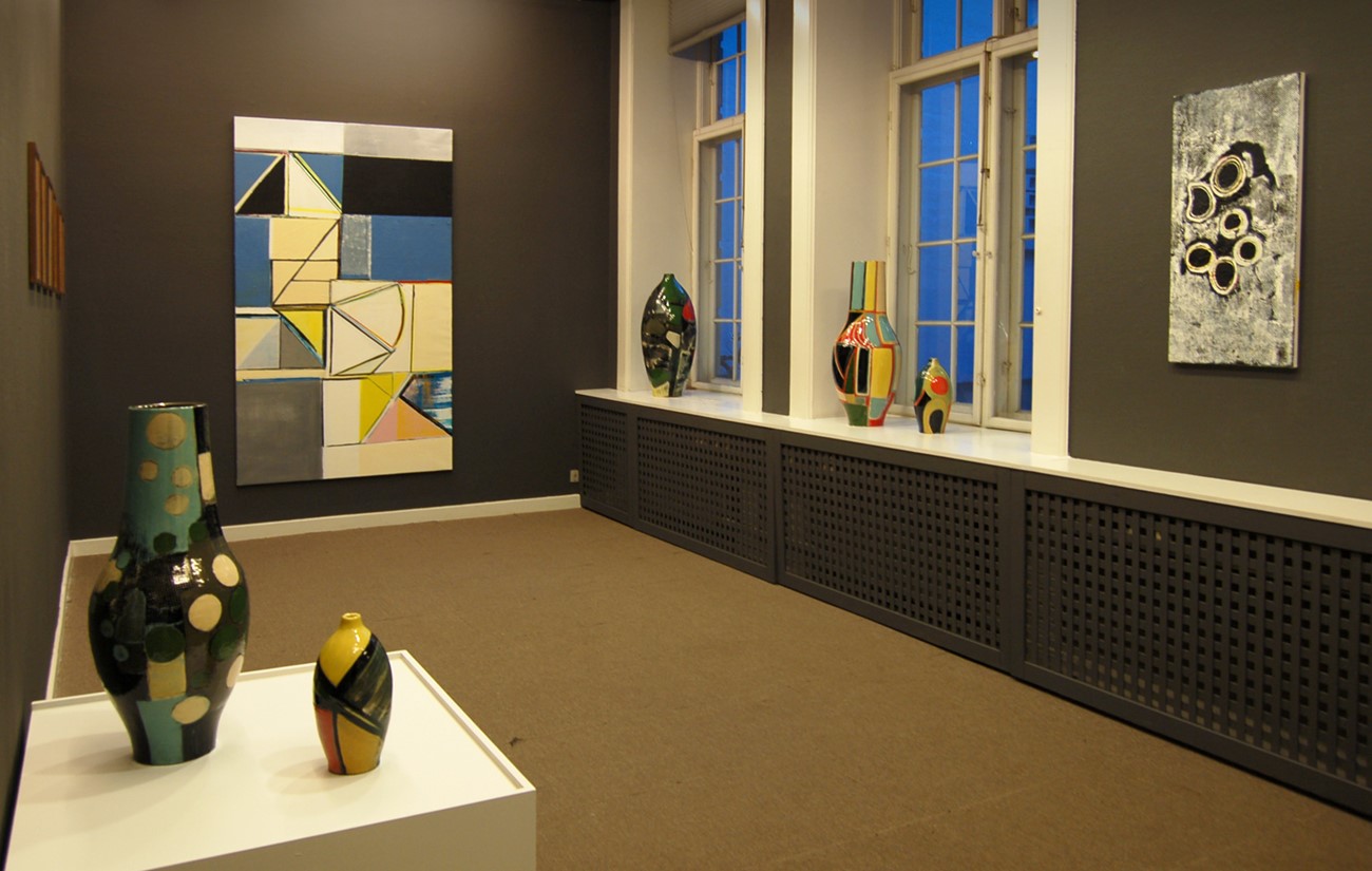 ImageGen (3) Ler-Papir-Lærred - Anna Sørensen. Installation view.