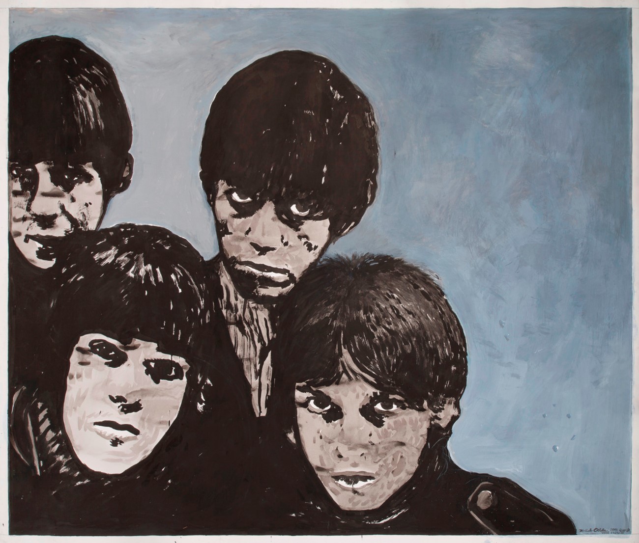 Knud Odde: The Move, 2015, Ink and acrylic on paper mounted on canvas, 143 x 170 cm