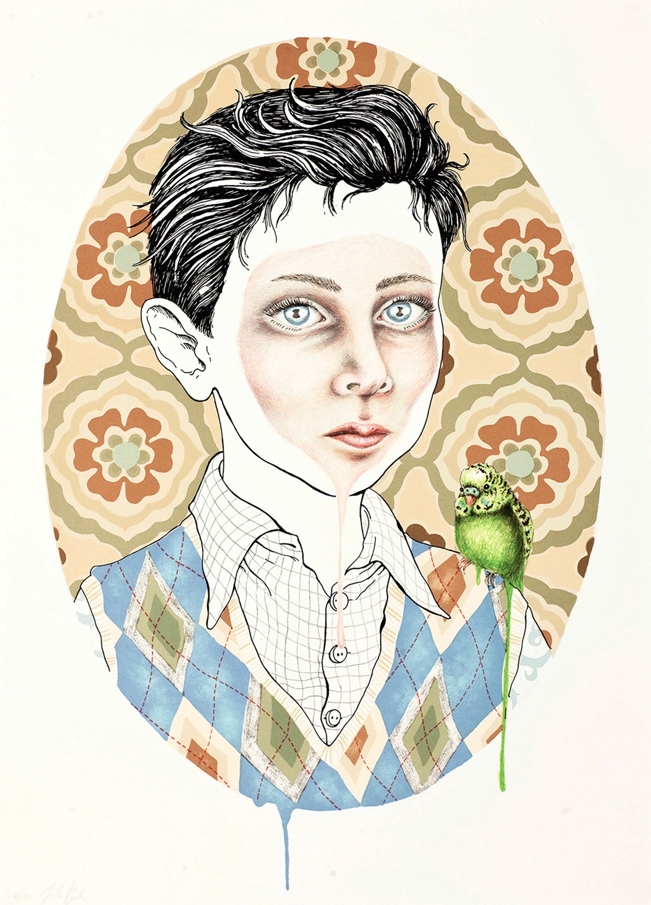 Dorian, 2012, 68 x 50 cm , Original lithography printed at Edition Copenhagen