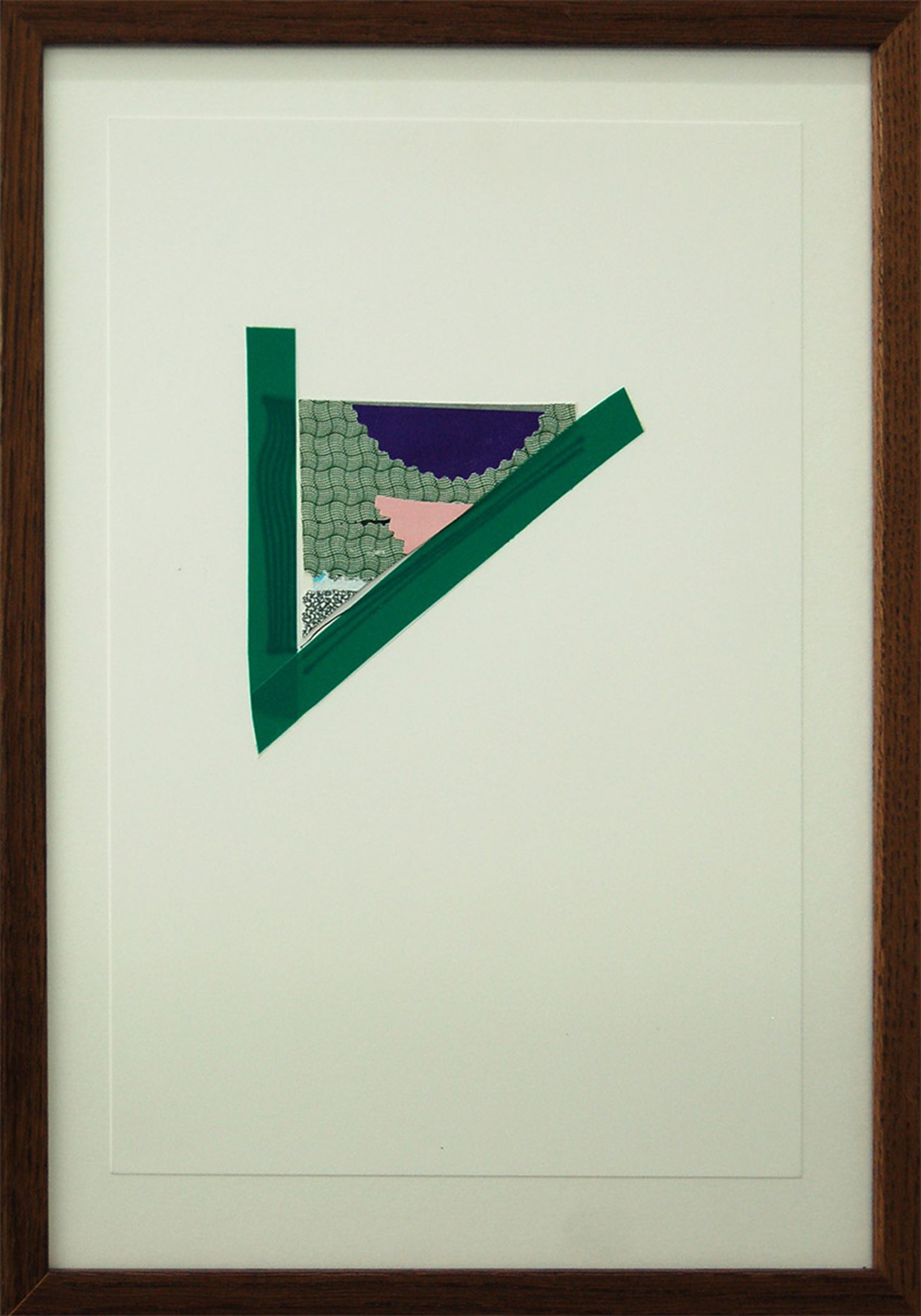 Untitled, 2015, Collage, tape and ink on paper, 28 x 37 cm