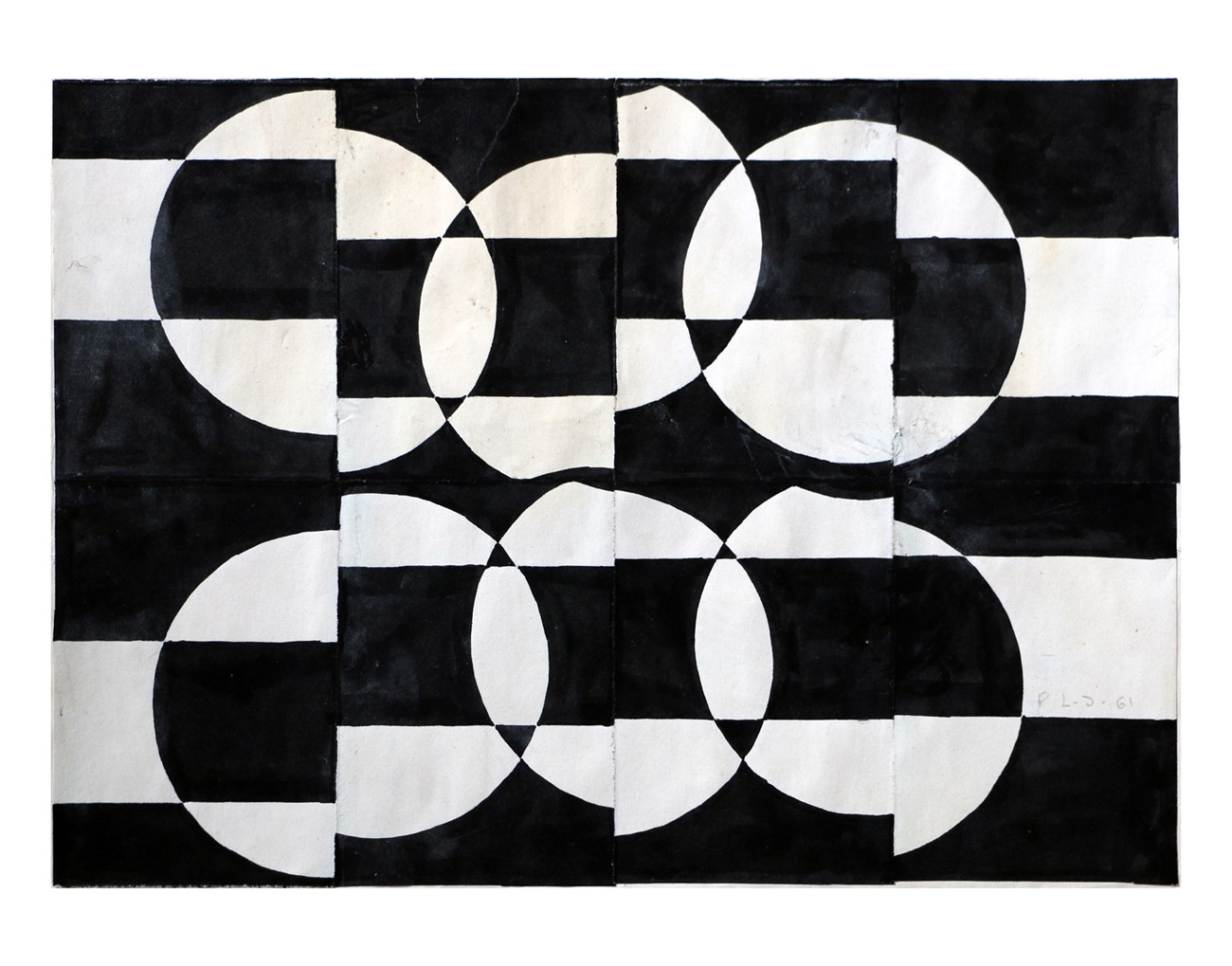 Peter Louis-Jensen: Untitled, 1961, 1961, Indian ink on paper, 17,7 x 24,7 cm, Private collection. Formerly owned by John Davidsen.