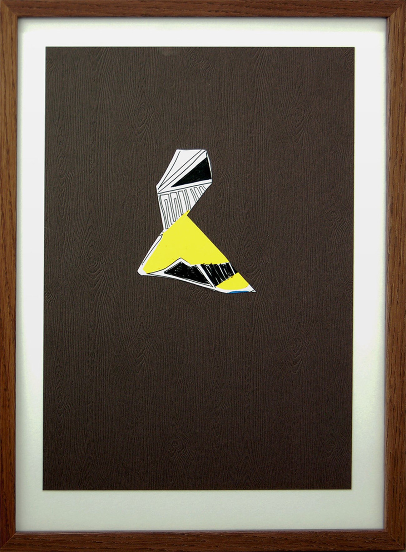 Untitled (2), 2015, Paint, collage and ink on paper, 28 x 37 cm