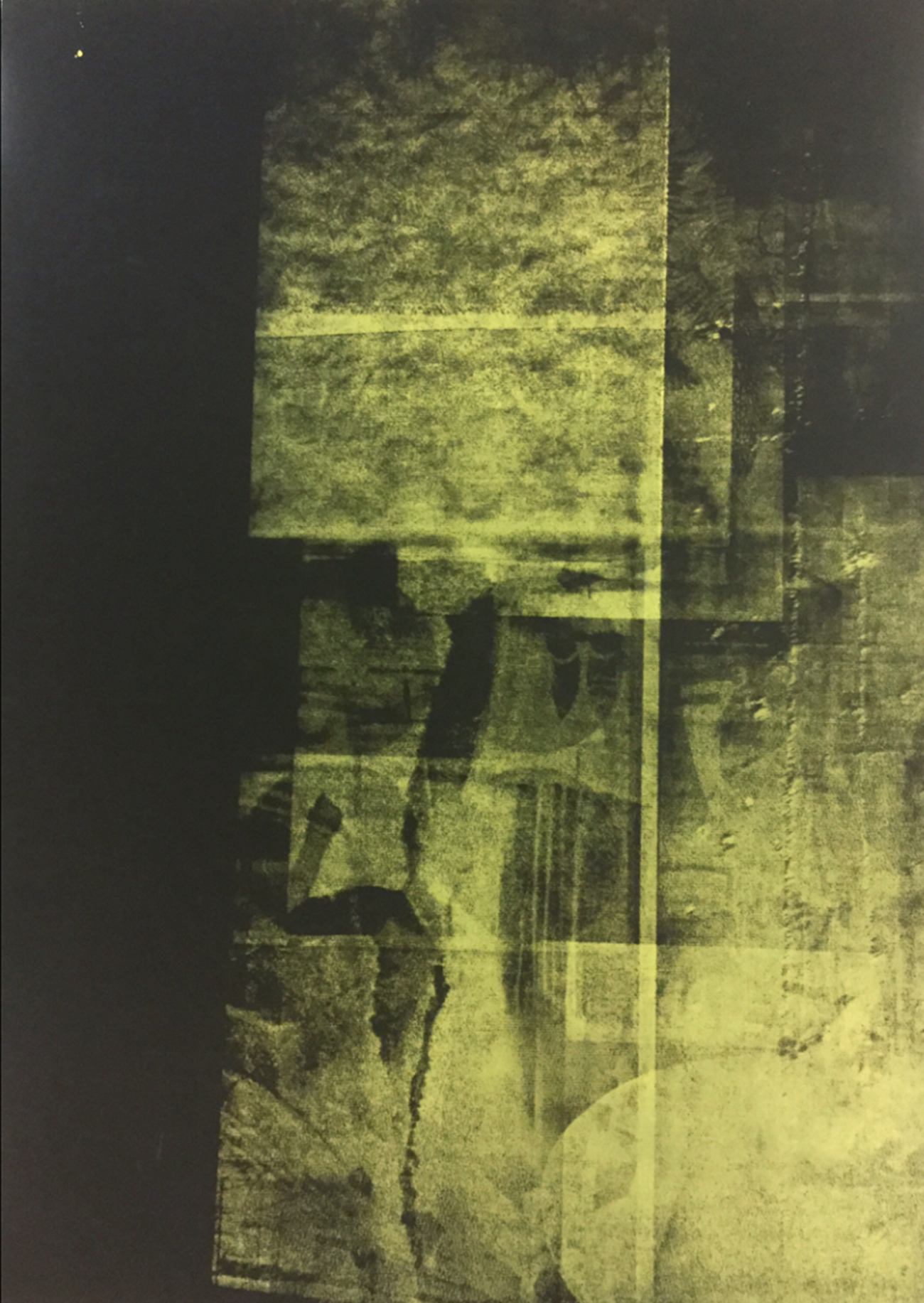Nicky Sparre Ulrich: Dissolution #2. 2016, Monotype, 72 x 52 cm.