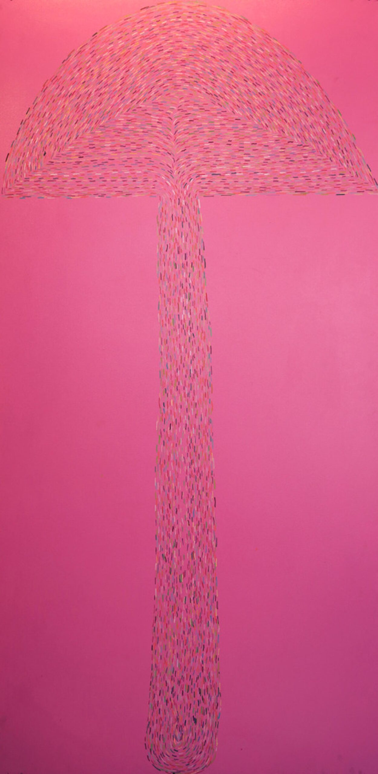 Christian Finne: Liber I, 2017, Molotow on plywood, 244 x 122 cm
