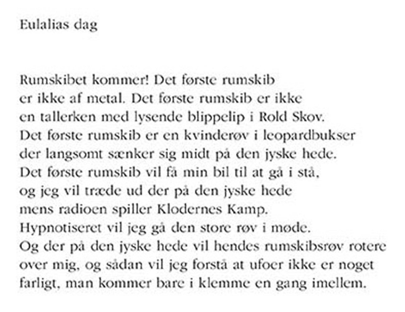 Jens Blendstrup & Lars Gundersen: Eulalias dag (detail)