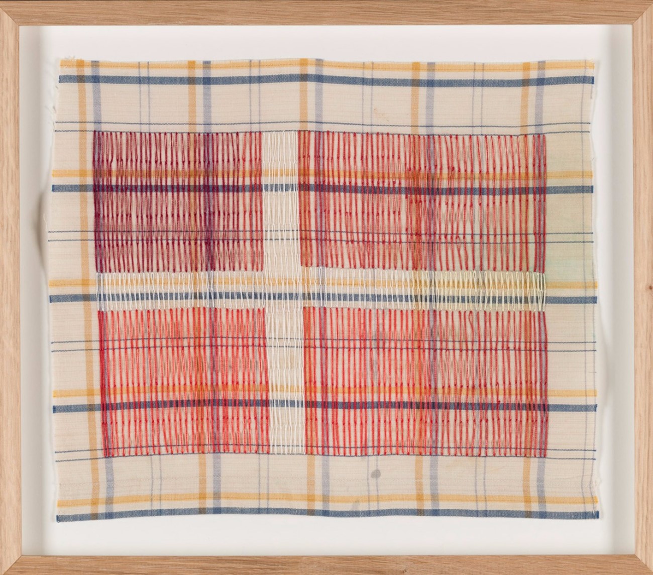 Gudrun Hasle : Flag (41), 2011-16, Embroidery on textile, 35 x 40 cm