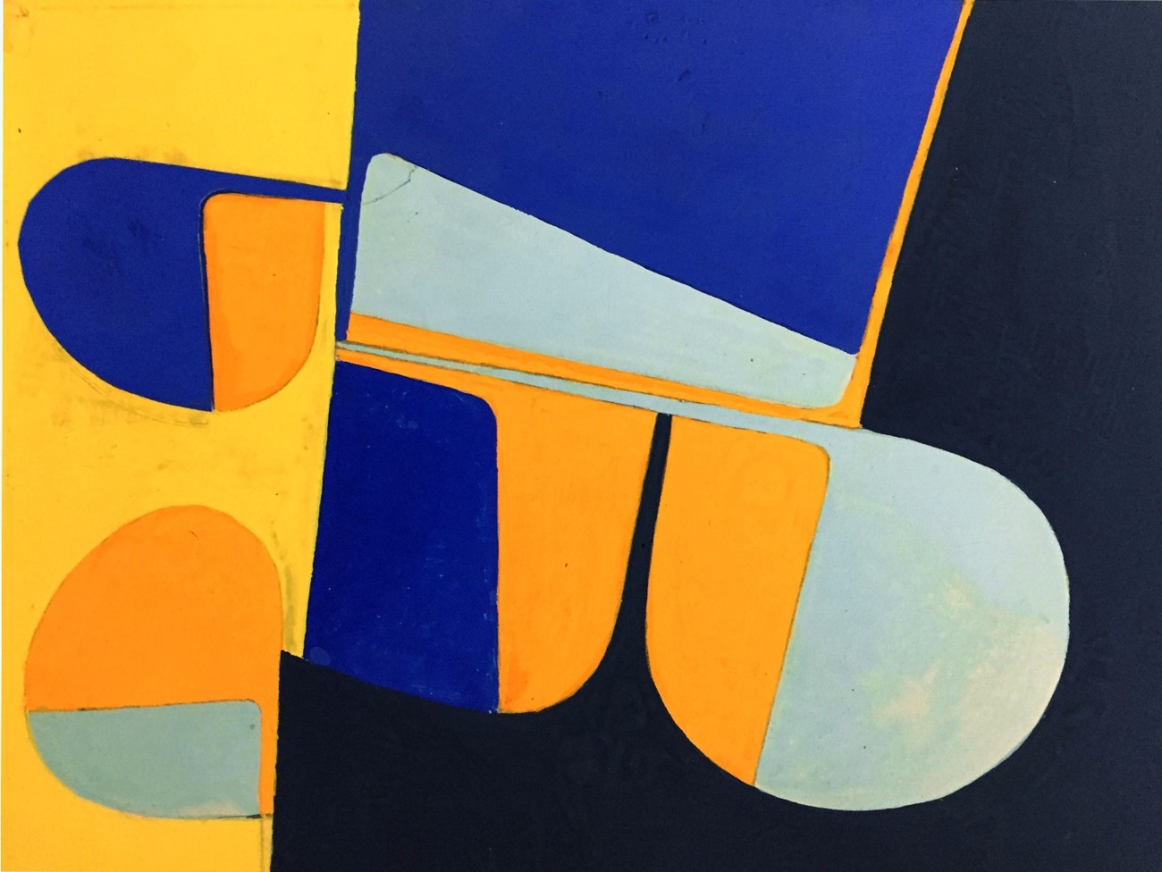 Ib Geertsen: Untitled (2), 1956, Gouache on paper , 13.5 x 18 cm