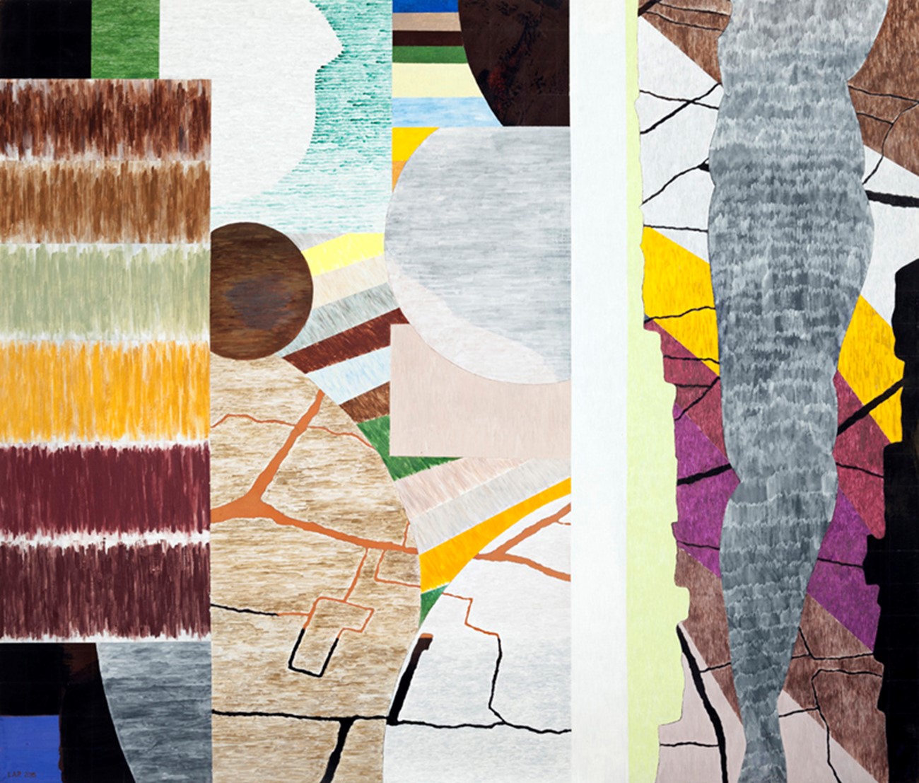 Lene Adler Petersen: Forfatteren Inger Christensen, 2015, Oil, tempera and acrylic on canvas, 120 x 140 cm