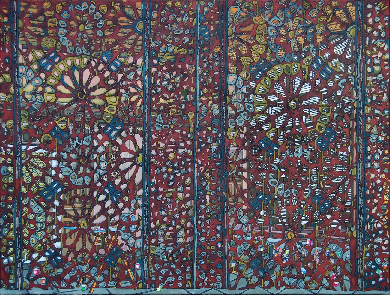 Jesper Christiansen: Η ΠδλΙς[ (Beit el-Suheimi), 2016, Oil on canvas, 96 x 127 cm