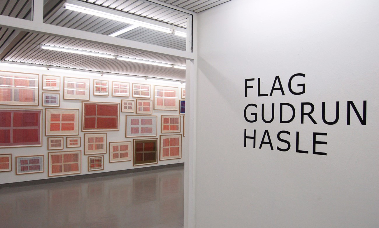 Gudrun Hasle: Flag. 2016. Installation view.