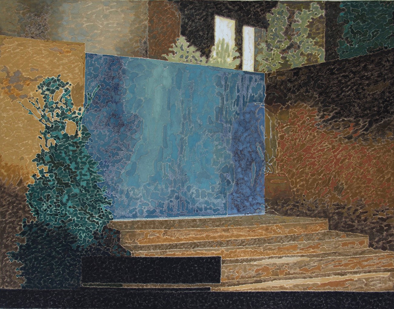 Ahmad Siyar Qasimi : Untitled, 2015, Oil on canvas , 85 x 110 cm