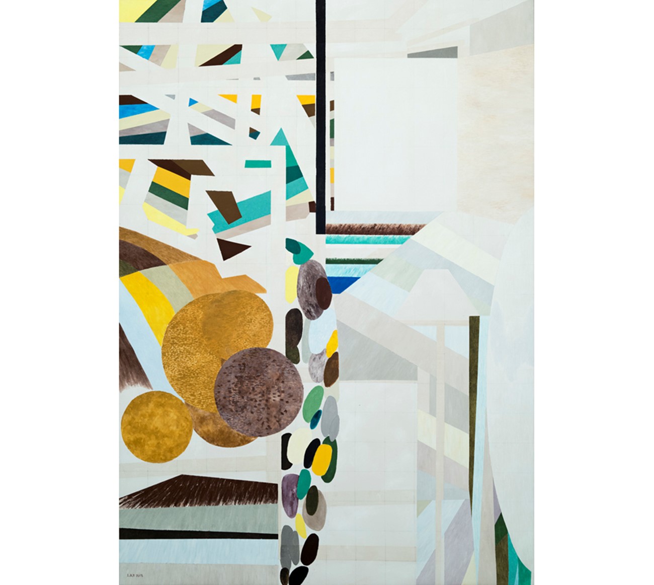 Lene Adler Petersen: Personarummet, Acrylic on canvas, 200 x 140 cm