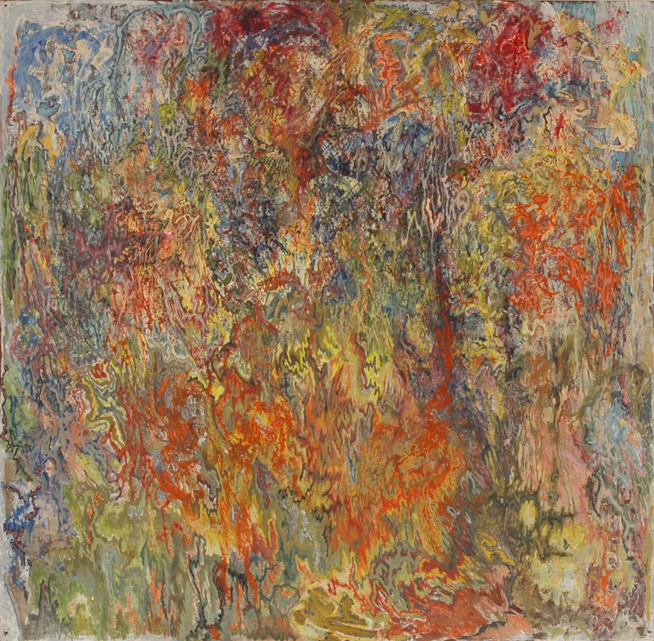 Erik Liljenberg: Untitled (3), 1985, Oil on masonite, 120.5 x 121 cm
