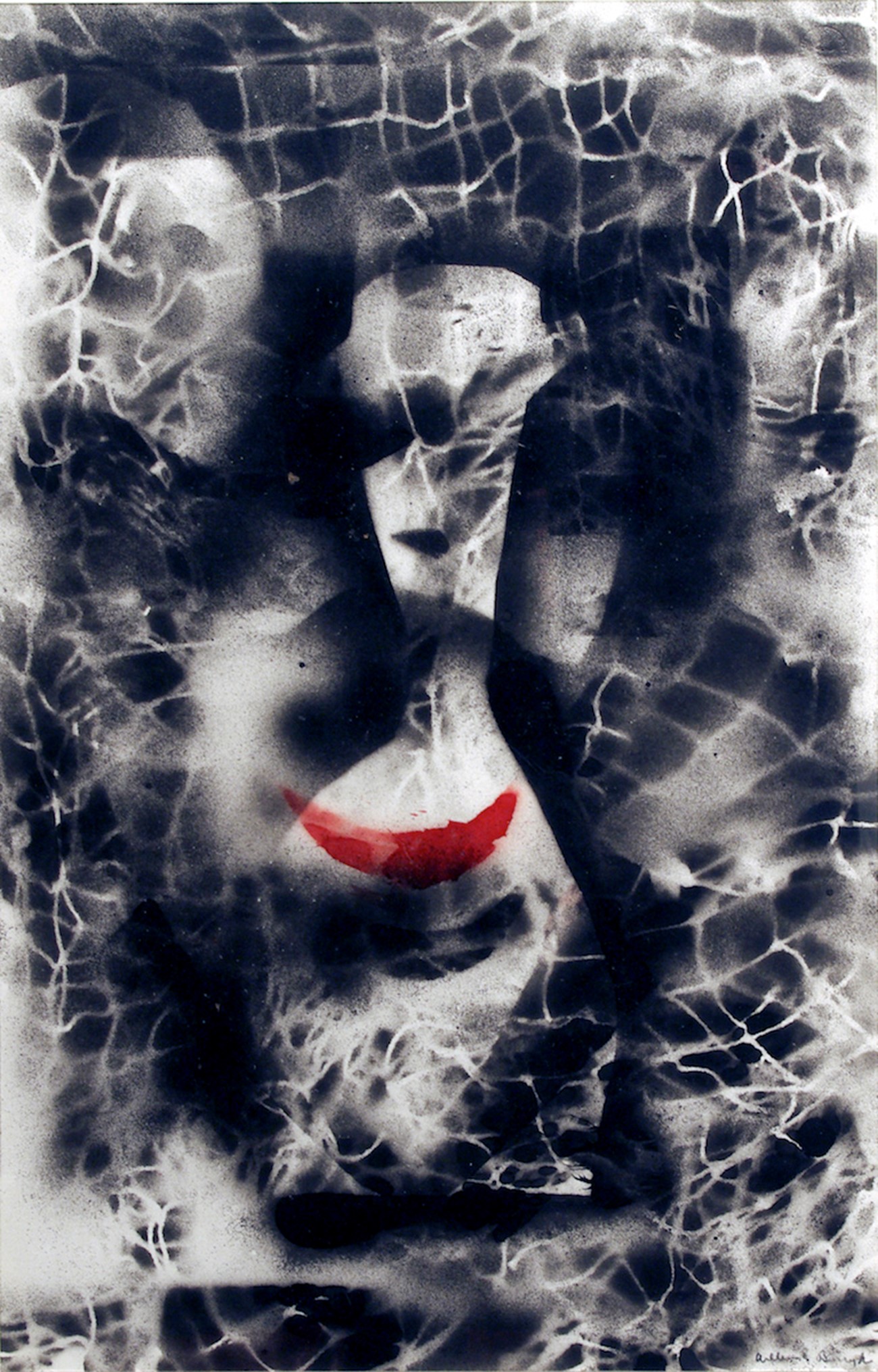 William S. Burroughs: Cigars... Cigarettes, 1992, Spray paint on paper, 58.4 x 36.8 cm