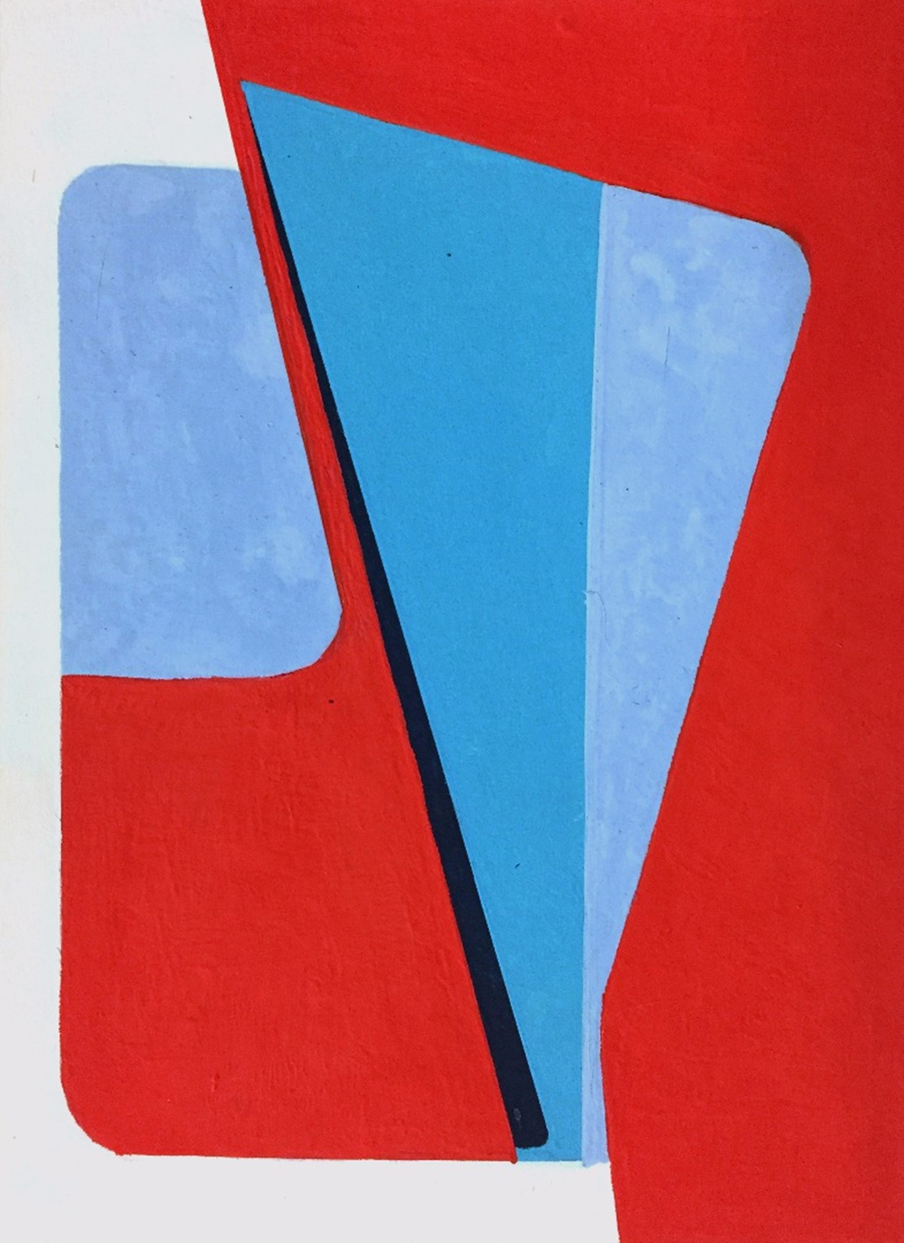 Ib Geertsen: Untitled (Sketch 5, II), 1958, Gouache on paper, 17 x 12.5 cm