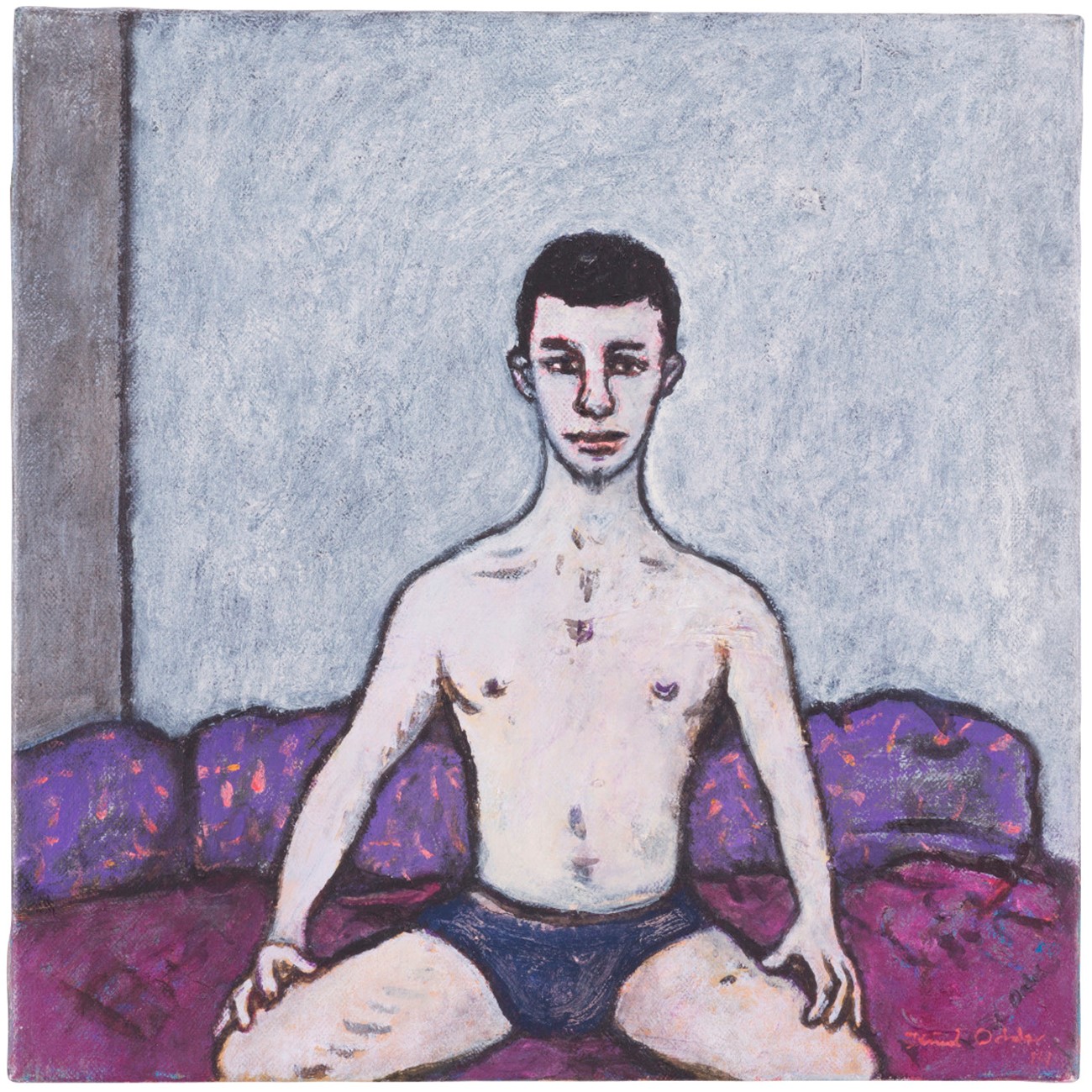 Knud Odde: The City III, 2016, oil on canvas, 30 x 30 cm