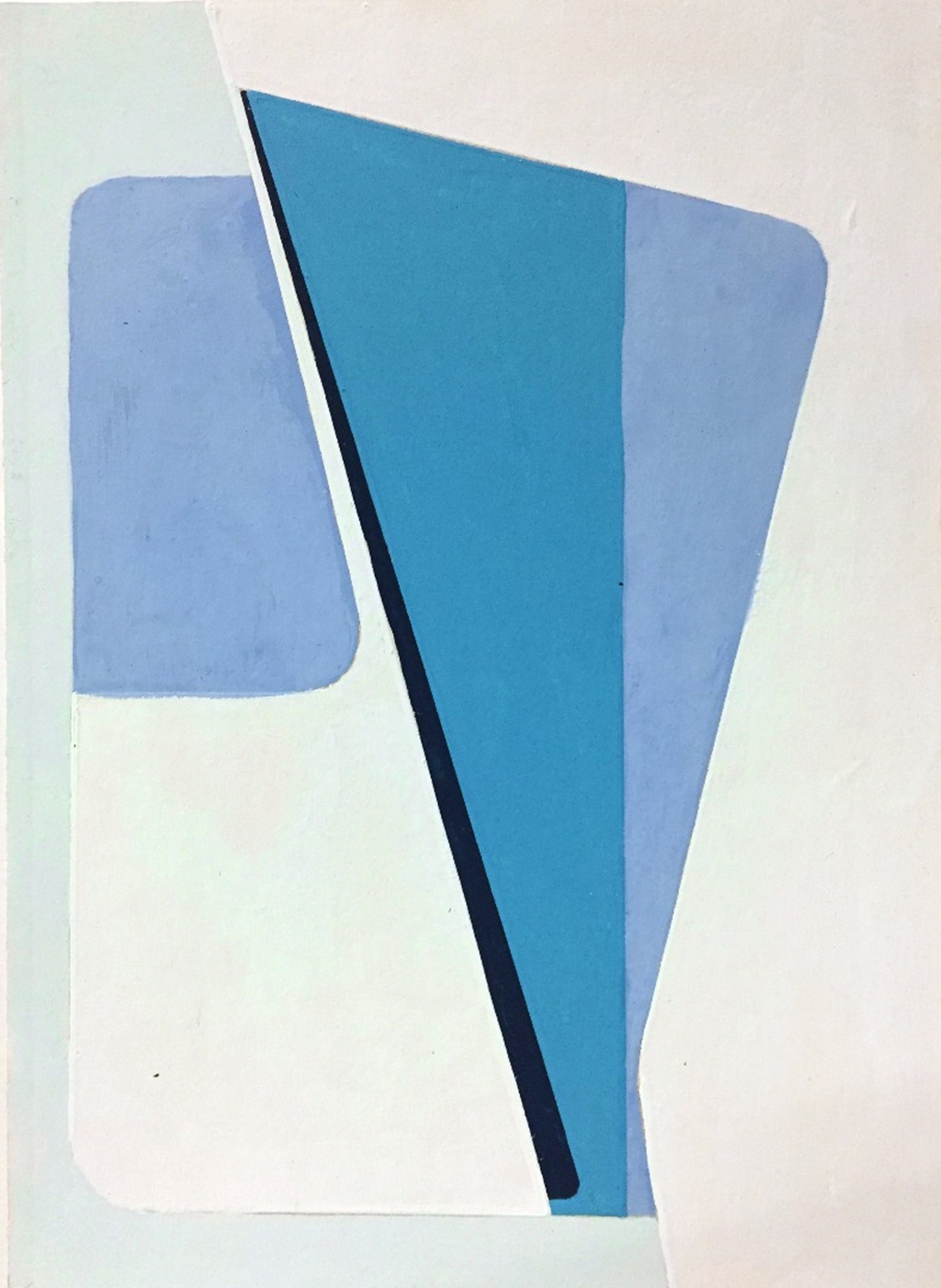 Ib Geertsen: Untitled (Sketch 6, II), 1958, Gouache on paper, 17 x 12.5 cm