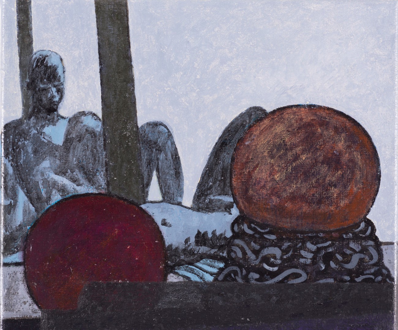 Knud Odde: The City I, 2016, oil on canvas, 25 x 30 cm