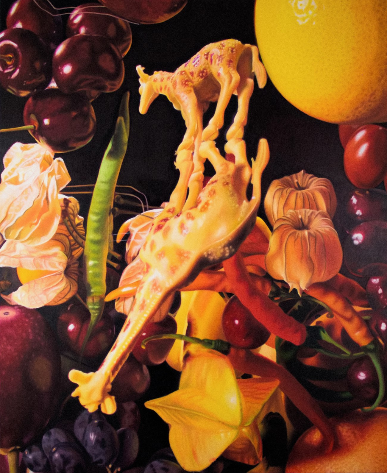 Regression, up to its neck in fruitfulness, 2018, Oil on canvas, 170 x 140 cm