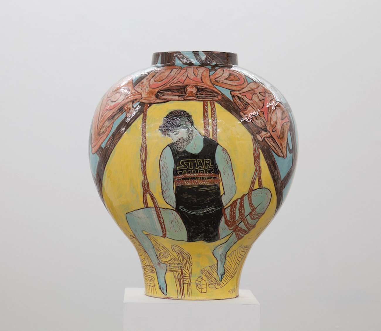 Mie Mørkeberg: Untitled (1), 2018, Glazed ceramics, H 55 / Ø 50 cm