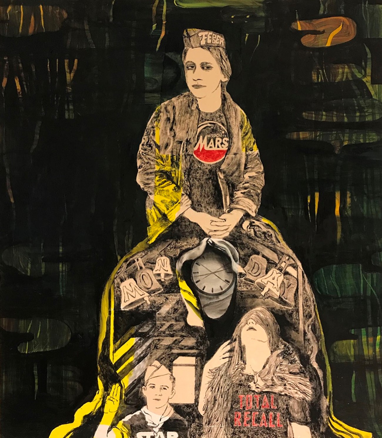 Untitled, 2019, Oil and acrylic on canvas, 160 x 140 cm