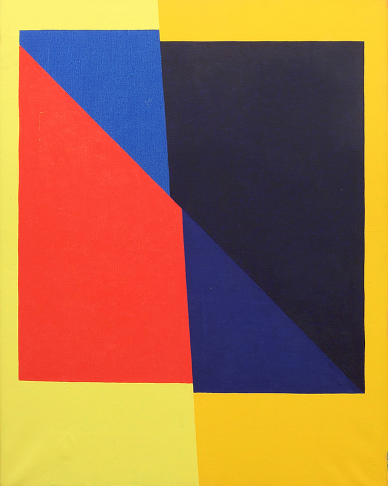 Ib Geertsen: Serie: Rød-Blå, 1972, Oil on canvas, 91.5 x 73.5 cm