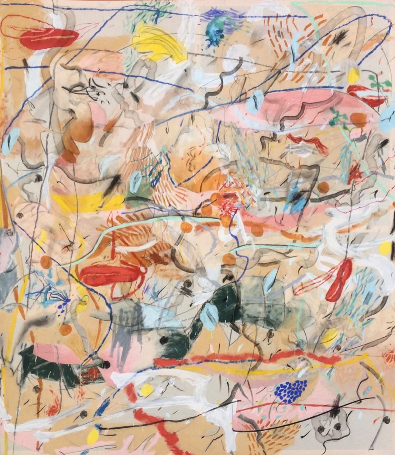 Maryam Eivazi: Untitled, Archimedes Series, 2019, Oil on canvas, 200 x 177 cm.