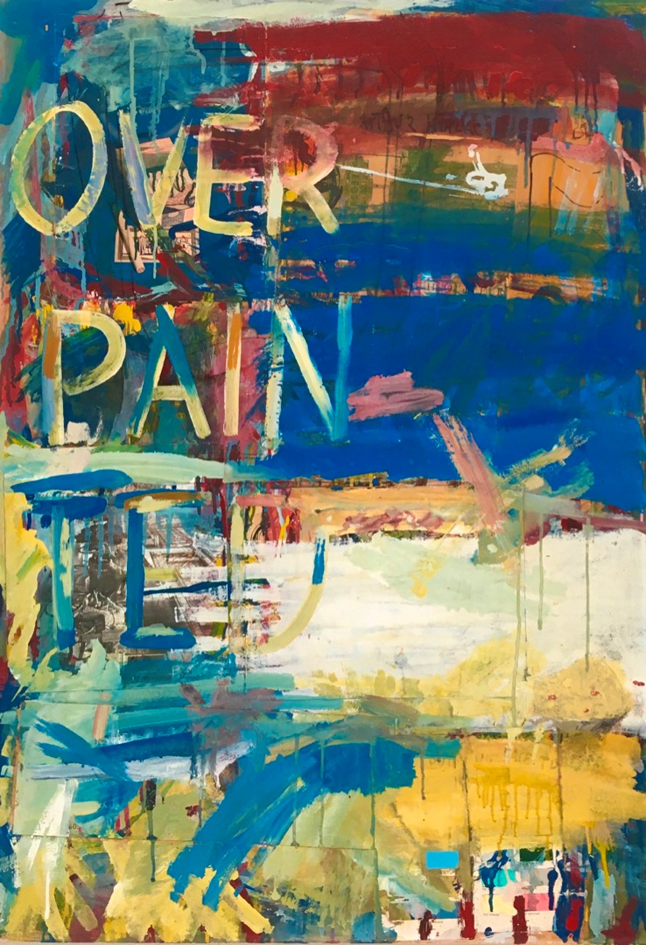Arthur Köpcke: Overpainted, 1963, Oil on masonite, 100 x 70 cm