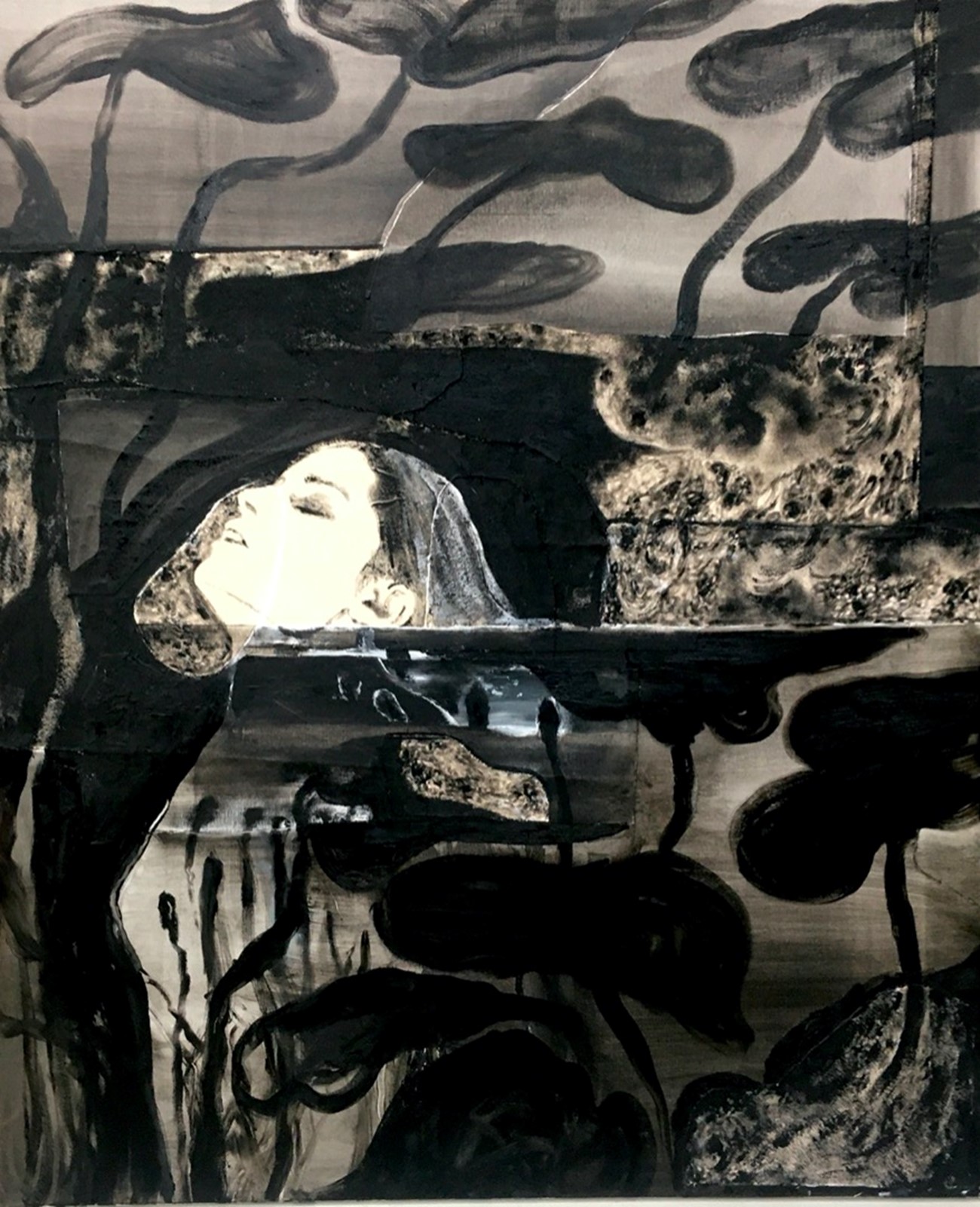 Mie Mørkeberg: Untitled, 2020, Oil and acrylic on canvas, 120 x 100 cm