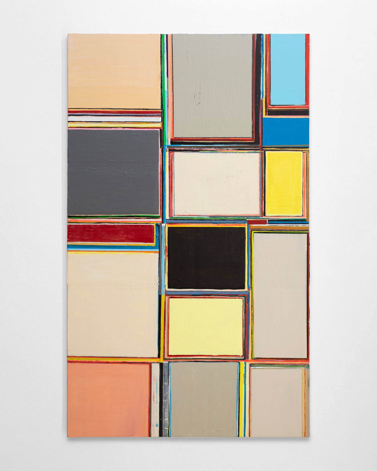 Anna Sørensen Forskydninger, 2022 Acrylic on canvas 200 x 120 cm (1)