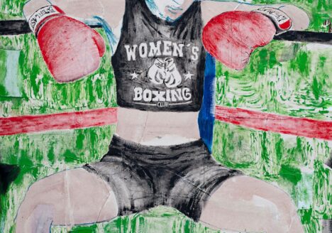 Mie Mørkeberg: Untitled (5), 2017, Oil and acrylics on canvas, 160 x 140 cm