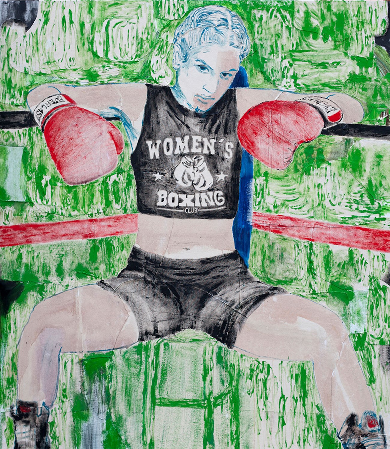 Mie Mørkeberg: Untitled (5), 2017, Oil and acrylics on canvas, 160 x 140 cm