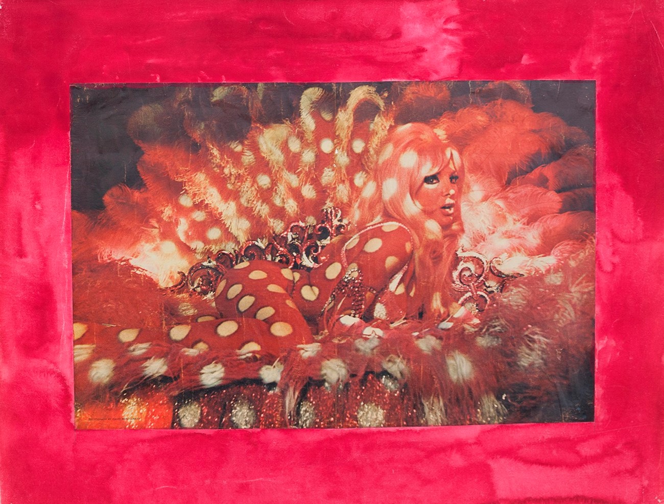 Albert Mertz: Baby - Baby, 1970, Magazine photo and gouache on paper, 50 x 65 cm