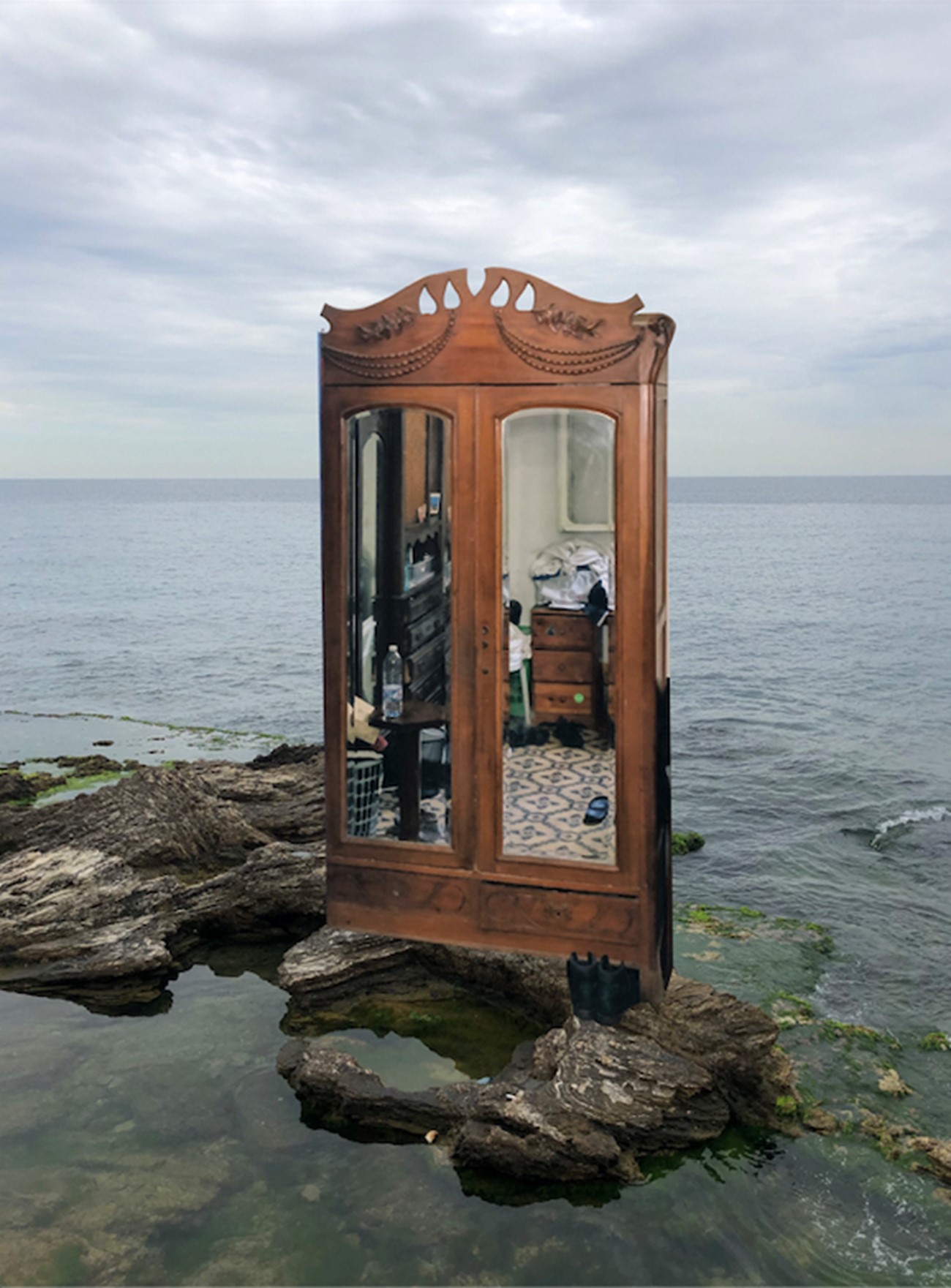 Maria Kassab: Home Is Fiction, 2020, Photo montage, 75 x 60 cm