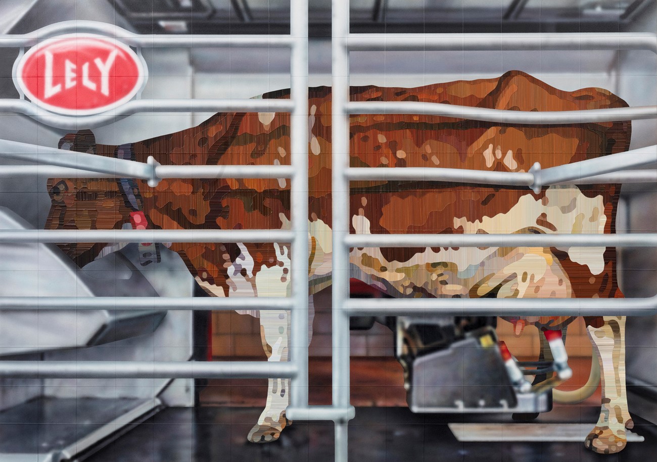 Allan Otte: Naturligst, 2017, Acrylic on MDF board, 59.4 x 84.2 cm.